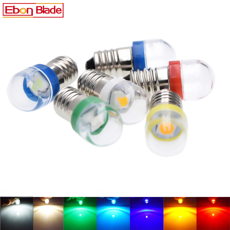 Actinic Blue Led - 2X E10 led bulb lights Dc