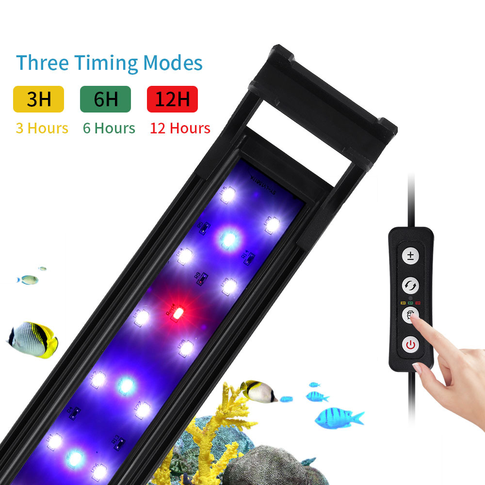 Marine Aquarium Led Lights - Adjustable Brightness of Fish Tank Bracket