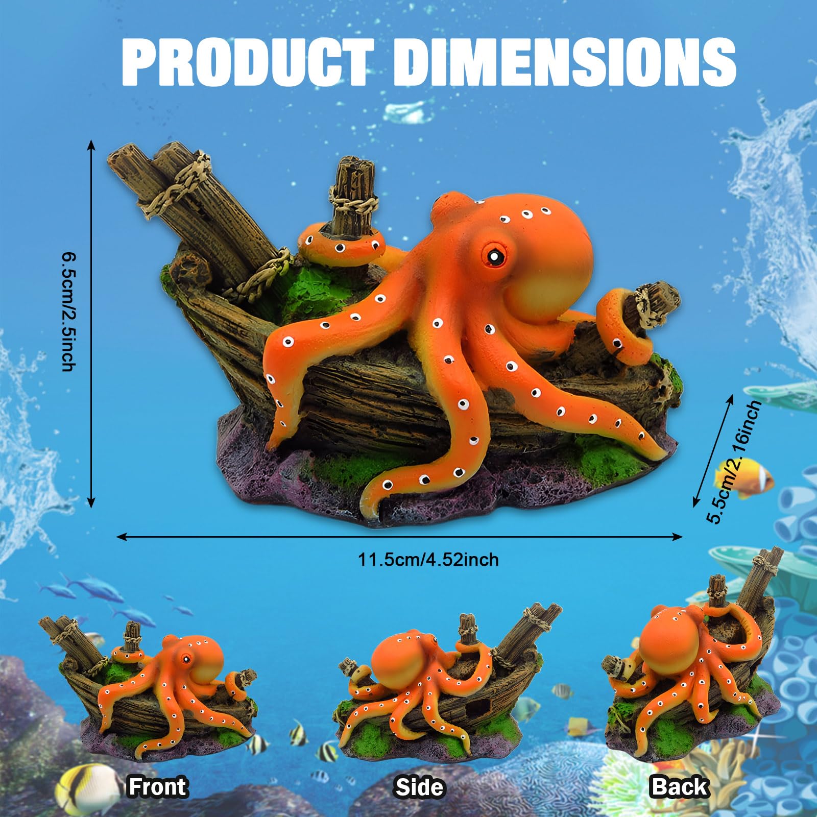 Resin Octopus Statue Ornaments – обзор и цена Aquarium Innovative Marine
