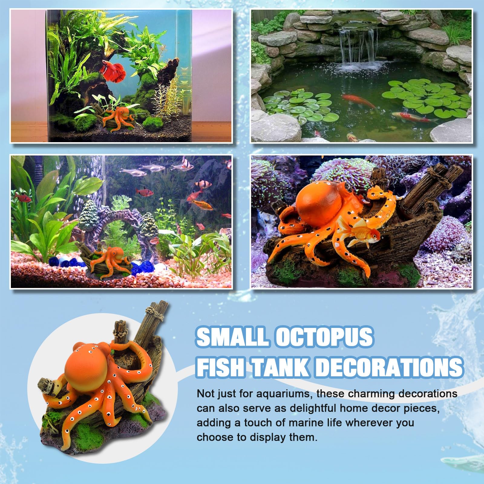 Resin Octopus Statue Ornaments – обзор и цена Aquarium Innovative Marine
