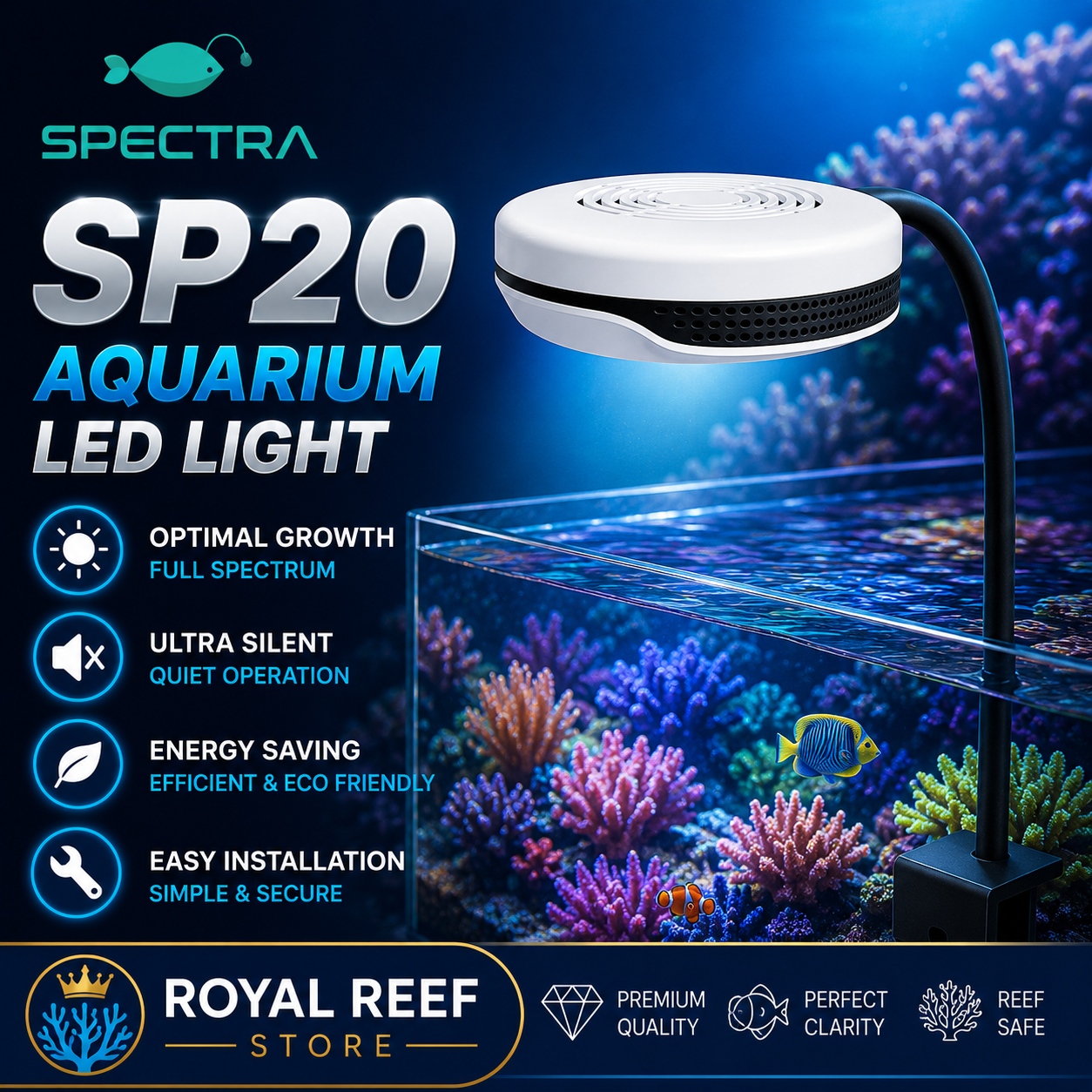 Spectra SP20 110-240V 20W Fres – обзор и цена Marine Aquarium Led Lights