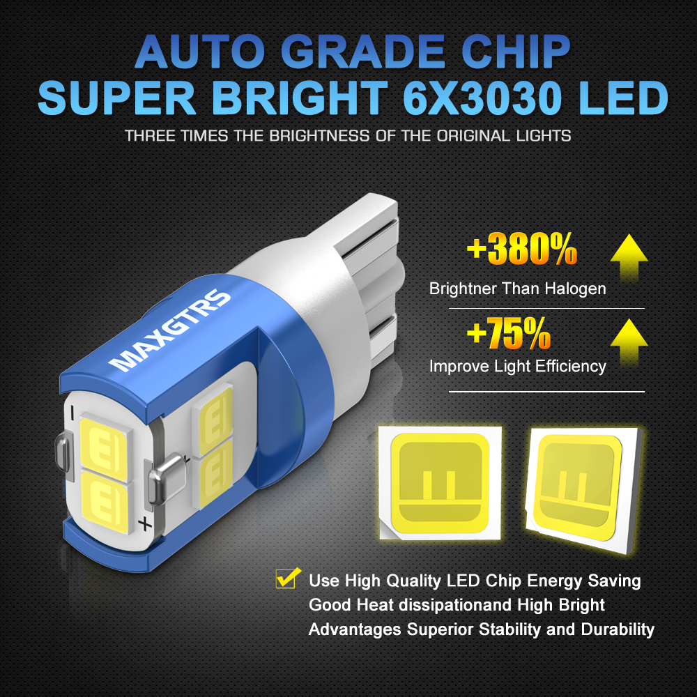 10x 194 168 T10 LED W5W LED Bu – обзор и цена Actinic Blue Led