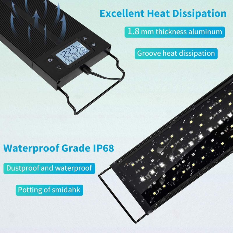 Waterproof 24-36inch LED Aquar – обзор и цена Marine Aquarium Led Lights