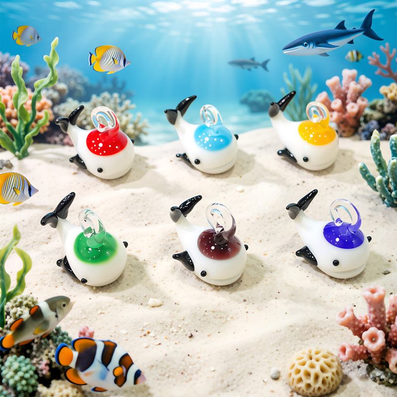 Mini Glass Whale Pendant Cute  – обзор и цена Marine Aquarium Japan