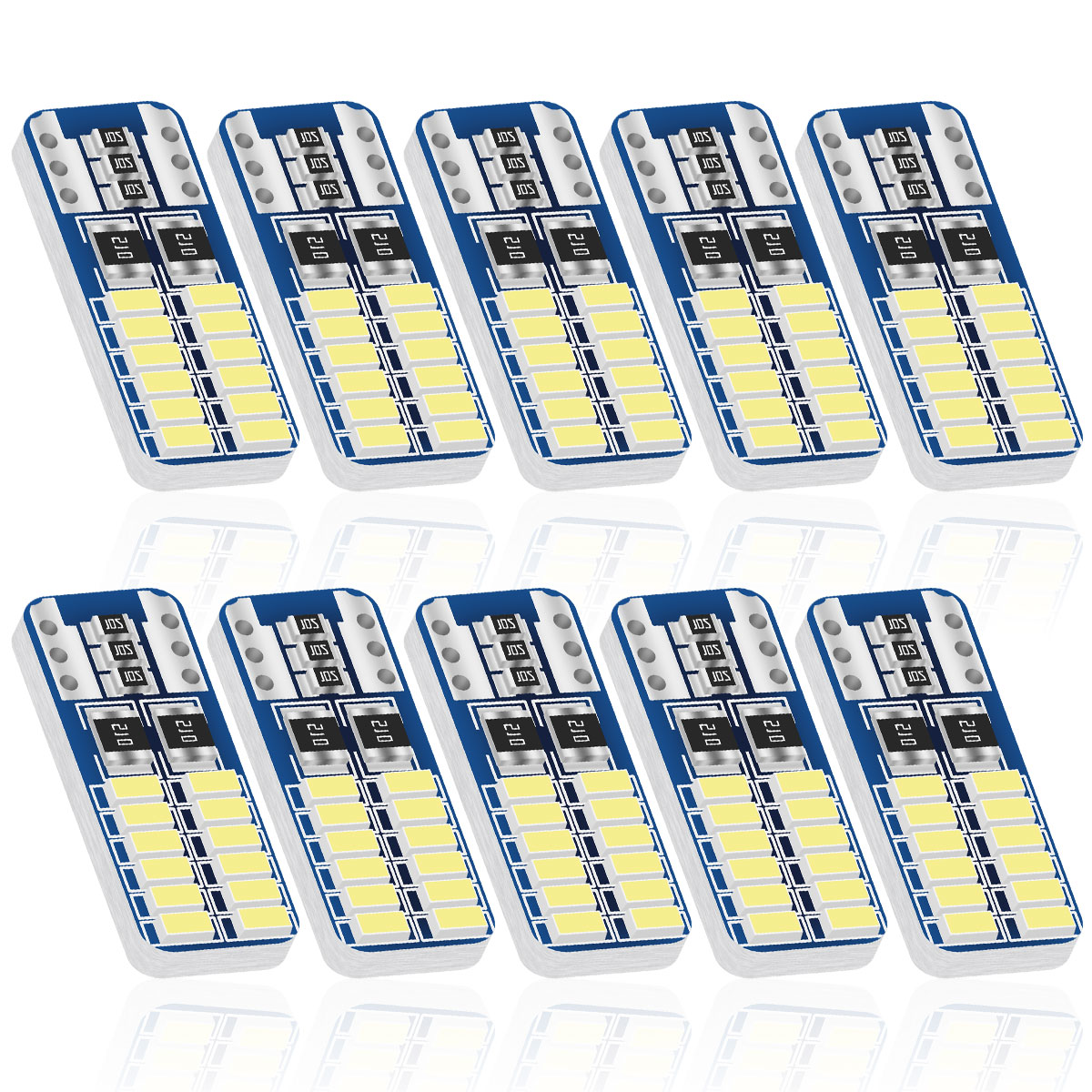 2/6/10/20PCS T10 W5W LED Car I – обзор и цена Actinic Blue Led