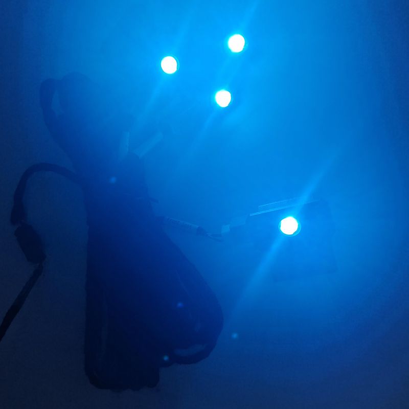 4PCS LED Car Interior Atmosphe – обзор и цена Actinic Blue Led