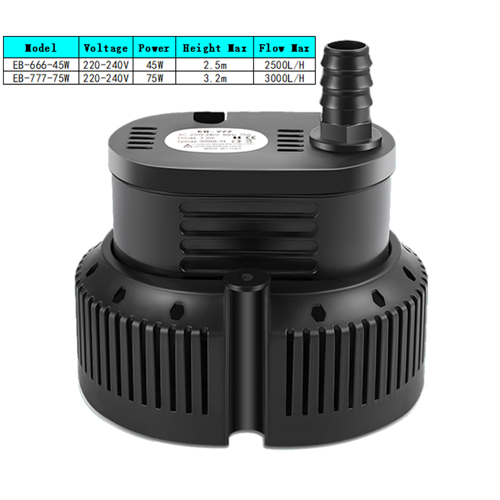 45/75W 2500-3000L/H Submersibl – обзор и цена Marine Aquarium Temperature