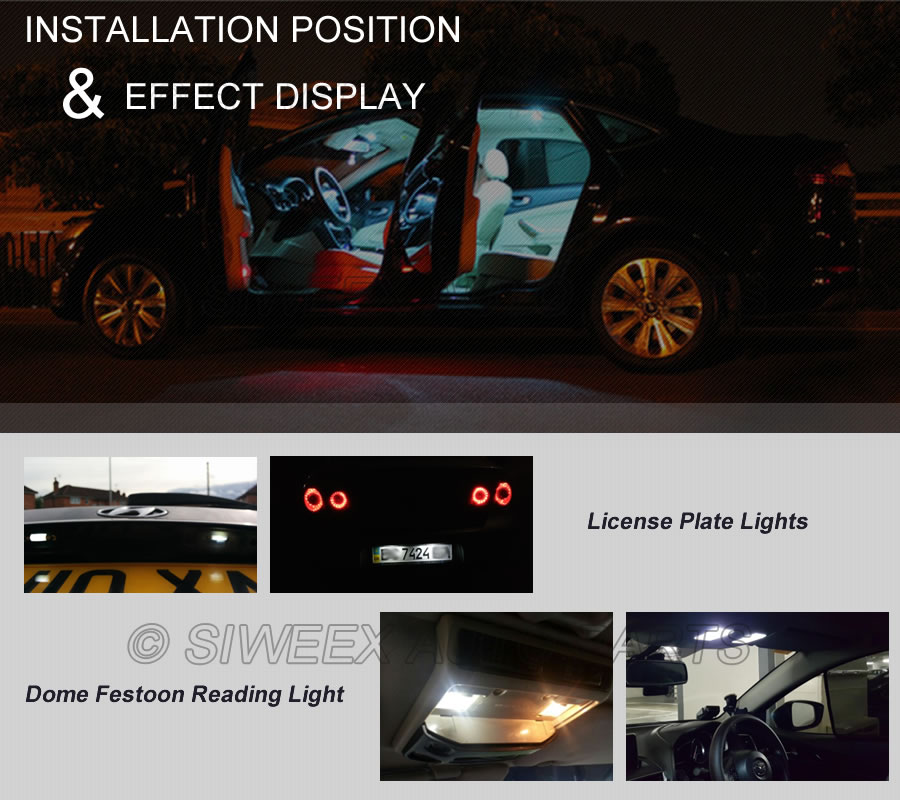 31mm 3528 1210 SMD 12 LED Car  – обзор и цена Actinic Blue Led