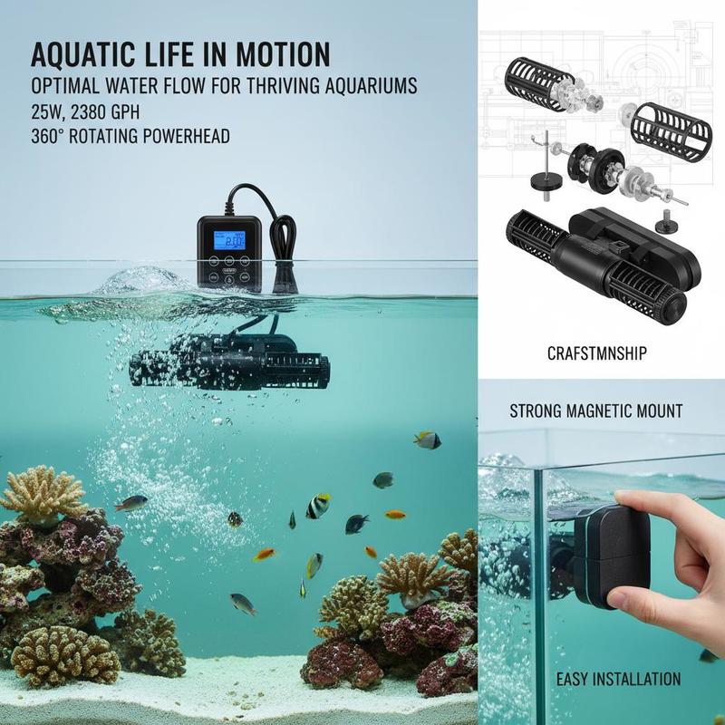 Free Shipping-Fish Tank Circul – обзор и цена Powerhead Wave Maker