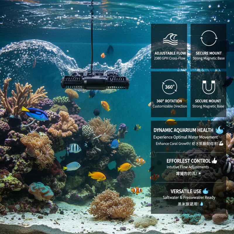 Free Shipping-Fish Tank Circul – обзор и цена Powerhead Wave Maker
