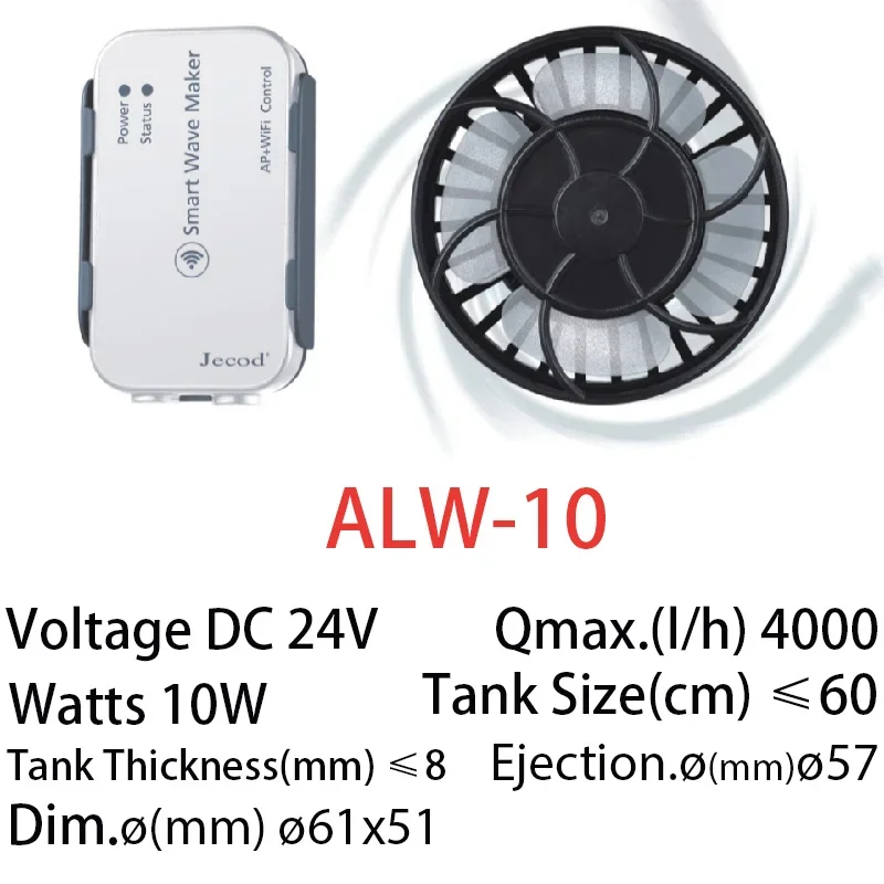 Jebao Jecod Upgraded ALW Serie – обзор и цена Powerhead Wave Maker