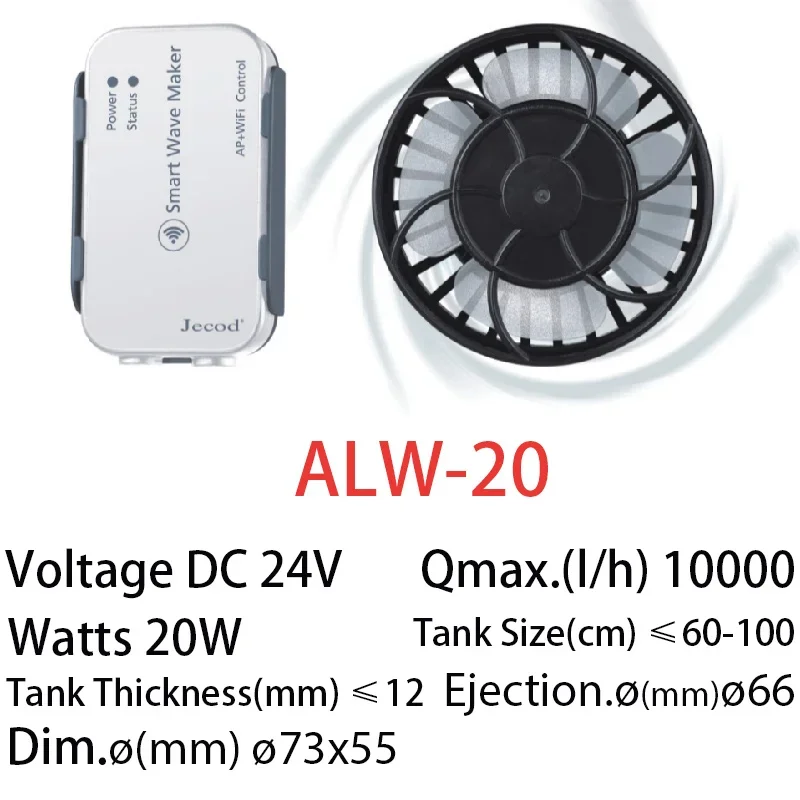 Jebao Jecod Upgraded ALW Serie – обзор и цена Powerhead Wave Maker